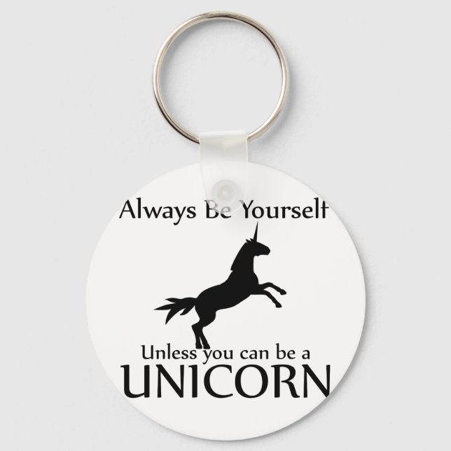 Be Yourself Unicorn Keychain (Front)