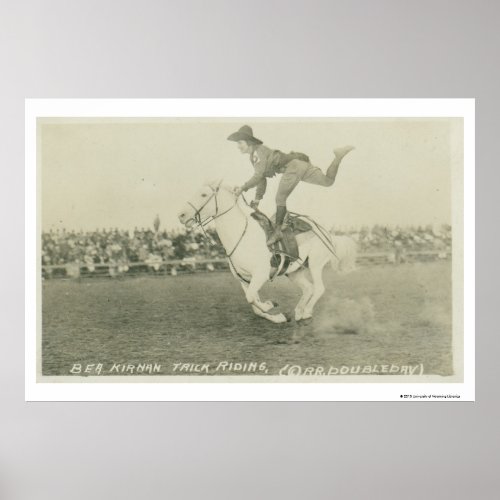 Bea Kirnan trick riding Poster