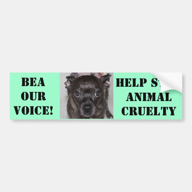 Bea Our Voice Bumper Sticker (Front)