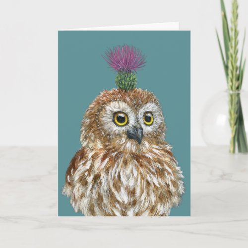 Bea the owl card