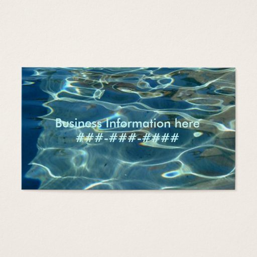 Customizable beach business card template