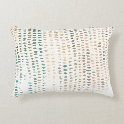 Beach Abstract Texture Turquoise  Accent Pillow