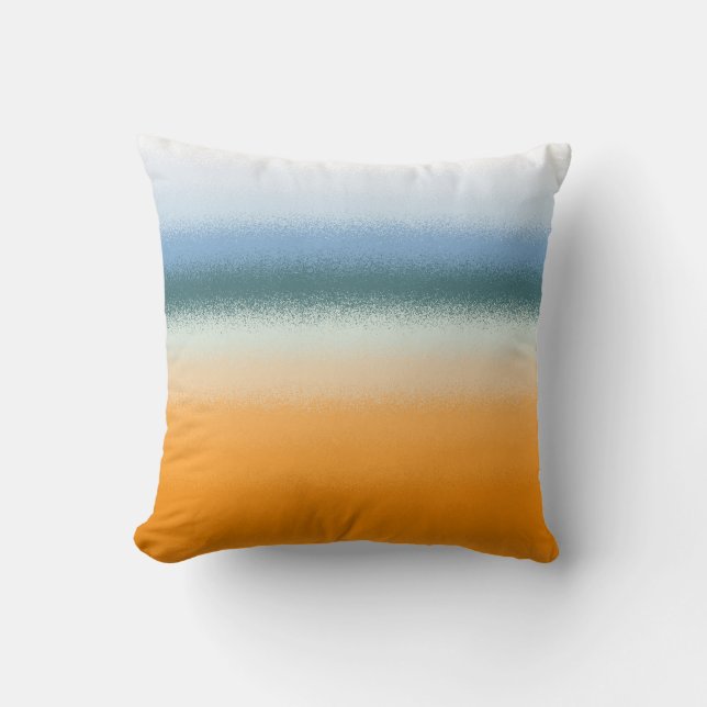 Beach Abstract Throw Pillow (Front)