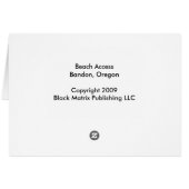 Beach Access, Bandon, Oregon (Back Horizontal)