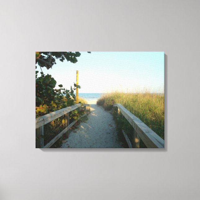 Beach Access Canvas Print (Front)