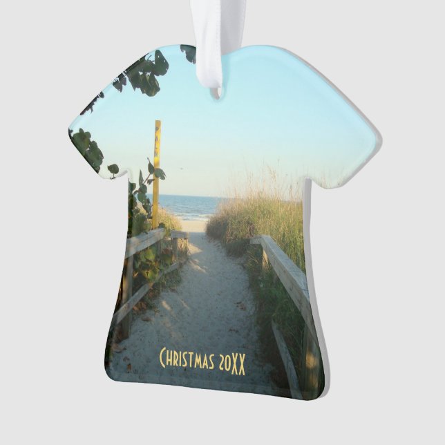 Beach Access Dated Ornament (Front)