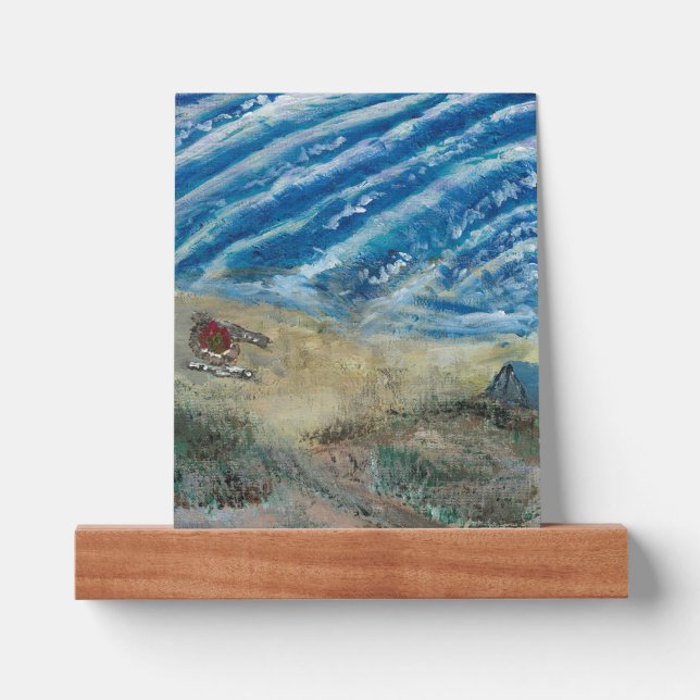 Beach acrylic print picture ledge (Front)