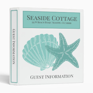 Beach Airbnb Vacation Rental Guest Info Welcome 3 Ring Binder