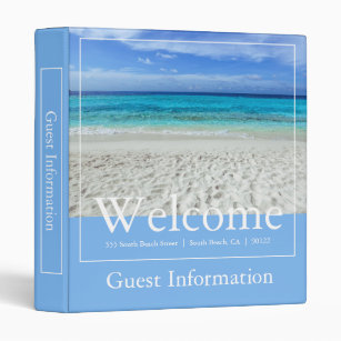 AirBNB Welcome Book Binder, Beach, Sea Turtle, Beach House