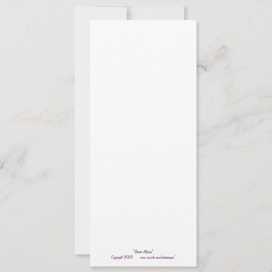 Beach Alpaca flat cards (Back)