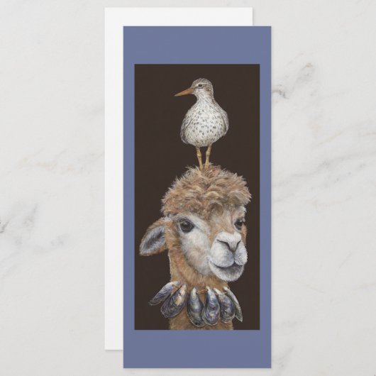 Beach Alpaca flat cards (Front/Back)