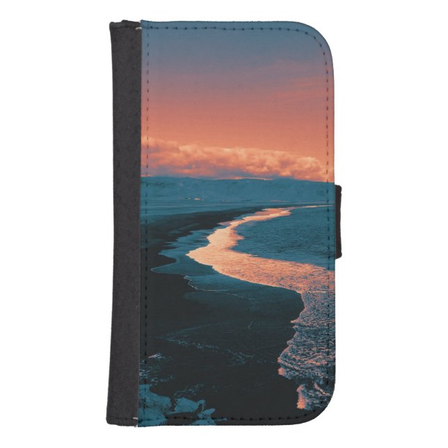 Beach, altered colors samsung galaxy wallet case (Front)