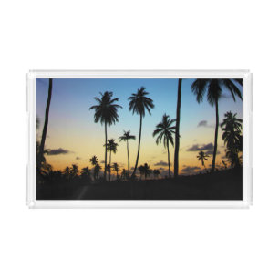 Beach And A Coastal Village   Praia Do Forte Acrylic Tray
