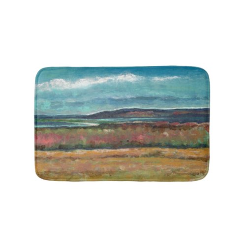 Beach And Coastal Sand Dunes Painting Bath Mat