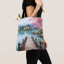Beach and Lake Watercolor Background Paint Design