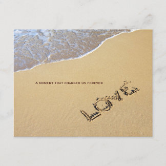 Beach and Love Quote Wedding Invitation