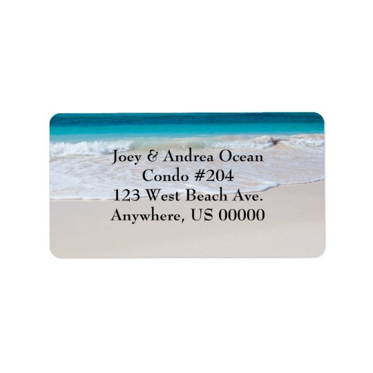 Beach And Ocean Custom Address Labels 