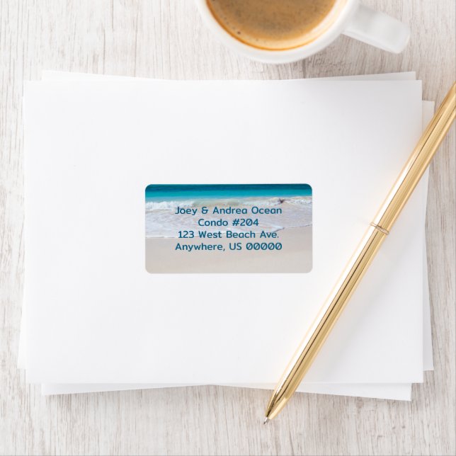 Beach and Ocean Custom Address Labels (Insitu)