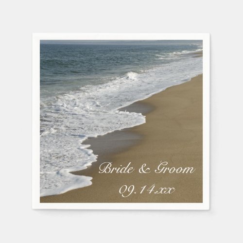 Beach and Ocean Wedding Paper Napkins