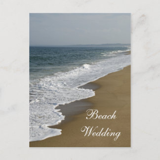 Beach and Ocean Wedding Save the Date Announcement Postcard