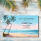 Beach and Palm Trees Tropical Business Card