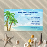 Beach And Palm Trees Tropical Business Card at Zazzle