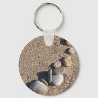 Beach and Pebbles Keychain
