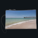 Beach and Pier zipper pouch<br><div class="desc">Beach and pier. Shades of blue, green, teal, and turquoise. Photo copyright 2014 IsadoraMae</div>