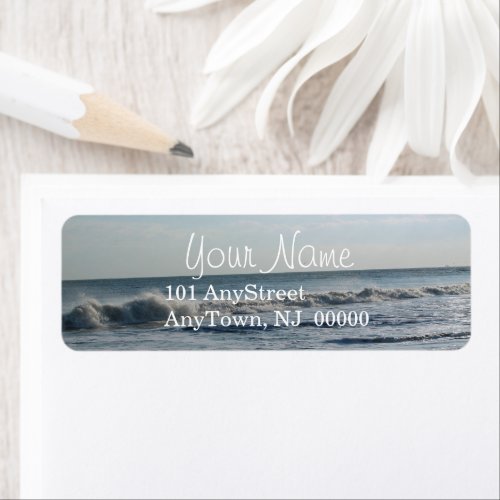 Beach and Sand Wedding Address Labels