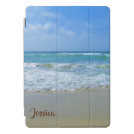 Beach and Sea Personalized Name iPad Pro Cover Beach and Sea Personalized Name iPad Pro Cover