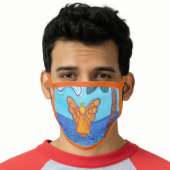 Beach Angel Art Custom Design Face Mask (Worn Him)