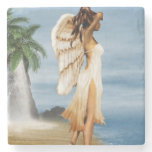 Beach Angel Stone Coaster