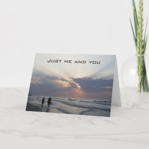 BEACH ANNIVERSARY WISHES FOR US HOLIDAY CARD
