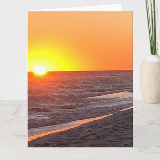 Beach  announcement postcard (Front)