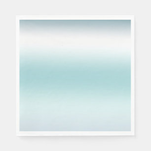 Beach Aqua Blue Ombre Napkins
