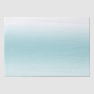 Beach Aqua Blue Ombre Tissue Paper
