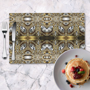 beach aqua blue white marble pastel mermaid scales placemat