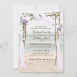 Beach Arbor Lavender Wedding Invitations at Zazzle