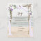 Beach Arbor Lavender Wedding RSVP Postcard