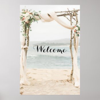 Beach Arbor Seating Chart Or Welcome Sign by ajinvites at Zazzle