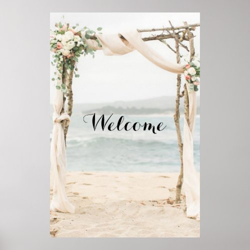 Beach Arbor Seating Chart or Welcome Sign