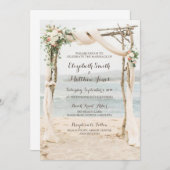 Beach Arbor Wedding Invitation (Front/Back)