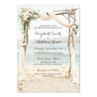 Beach Arbor Wedding Invitation