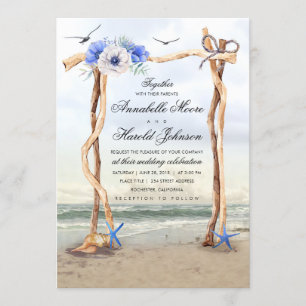 Beach Arbor Wedding Invitations