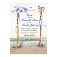 Beach Arbor Wedding Invitations