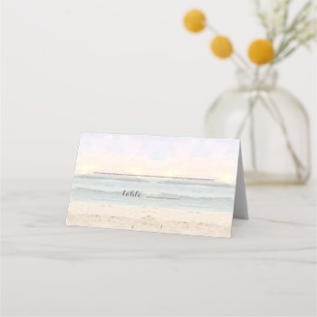 Beach Arbor Wedding Place / Escort Cards by ajinvites at Zazzle