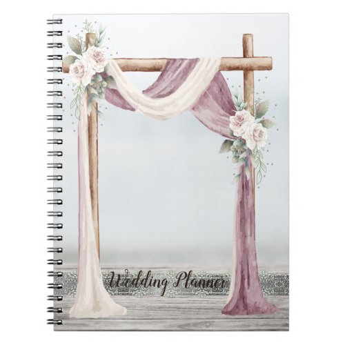 Beach Arbor Wedding Planner Notebook