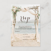 Beach Arbor Wedding RSVP