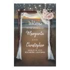 Beach Arbor Wedding Welcome Sign