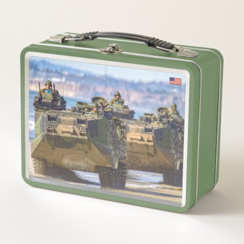 BEACH ARMOR _ Assault Amphibious Vehicle Metal Lunch Box